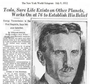 Tesla claimed life exists on Mars