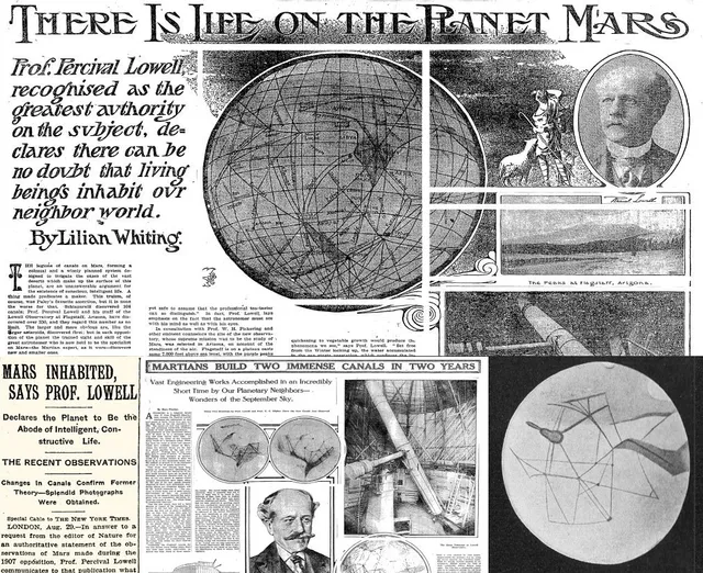 Lowell announces Life on Mars